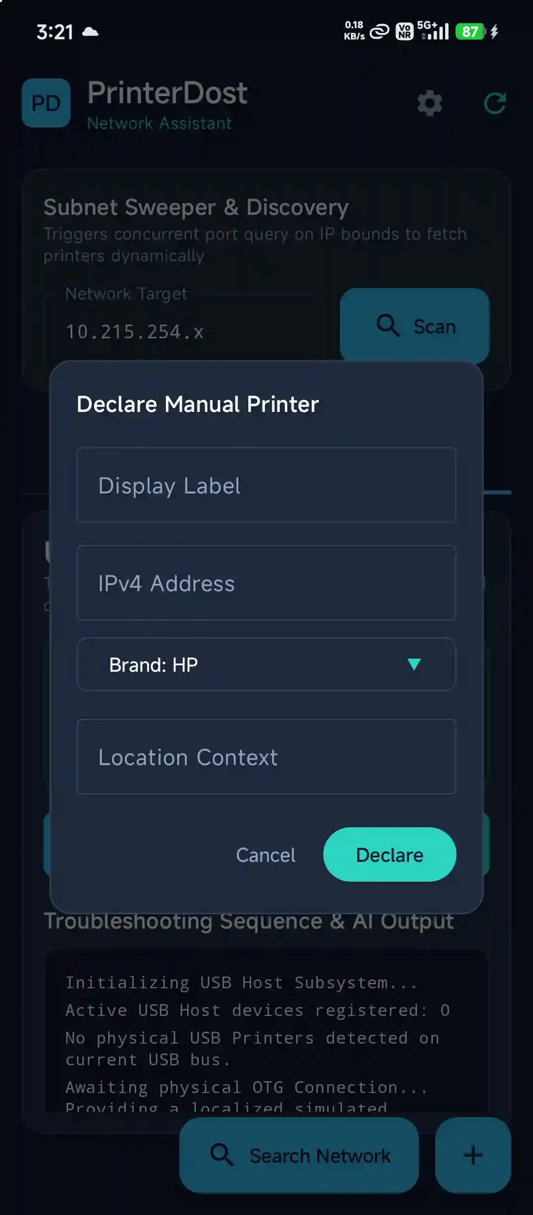 Manual Printer